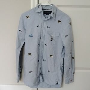 Polo Ralph Lauren Light Blue Casual Button Down Shirt